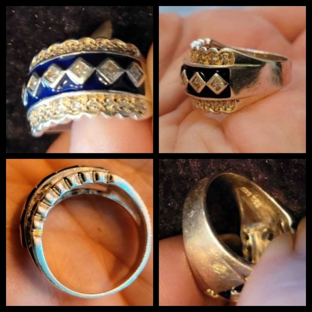 LADIES RING SZ 8 - Picture 2 of 6